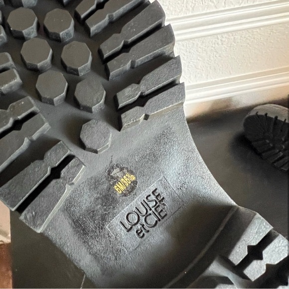 NWT Anthropologie Louise et Cie Leather Chunky Waterproof Combat Boot - Picture 4 of 4